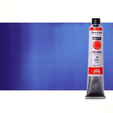 Materiais Belas Artes - Oleo Titan Extra Fino, Azul Cobalto Claro, 60 ml. | totenart.com