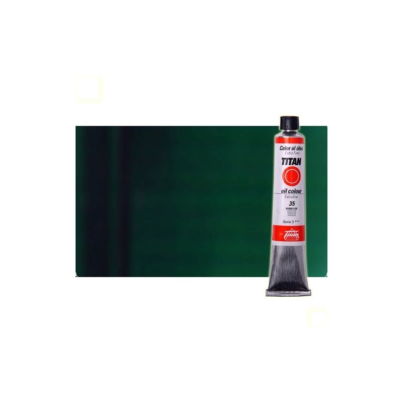 Materiais Belas Artes - Oleo Titan Extra Fino, Azul Ultramarino Esverdeado, 60 ml. | totenart.com