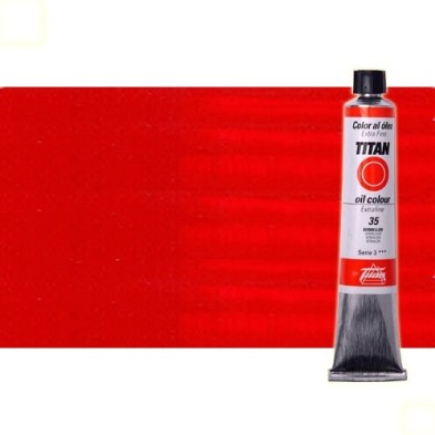 Materiais Belas Artes - Oleo Titan Extra Fino, Vermelho Cadmio Medio, 60 ml. | totenart.com