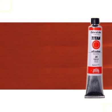 Materiais Belas Artes - Oleo Titan Extra Fino, Vermelho Cadmio Escuro, 60 ml. | totenart.com