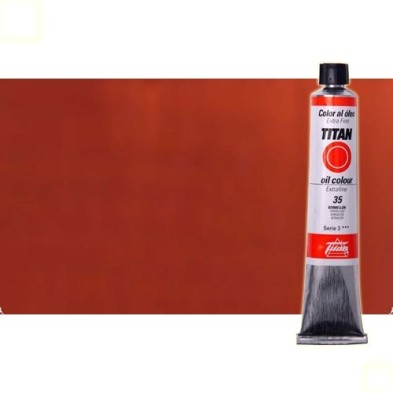 Materiais Belas Artes - Oleo Titan Extra Fino, Vermelho Ingles Claro, 60 ml. | totenart.com