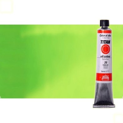 Materiais Belas Artes - Oleo Titan Extra Fino, Verde Amarelado Permanente, 60 ml. | totenart.com