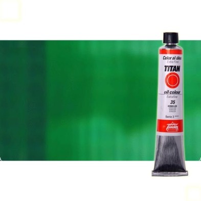 Materiais Belas Artes - Oleo Titan Extra Fino, Verde Esmeralda, 60 ml. | totenart.com