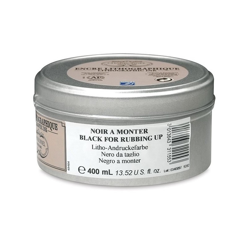 Materiais Belas Artes - Tinta Lito, Preta, A MONTER Charbonnel, 800 ml. | totenart.com
