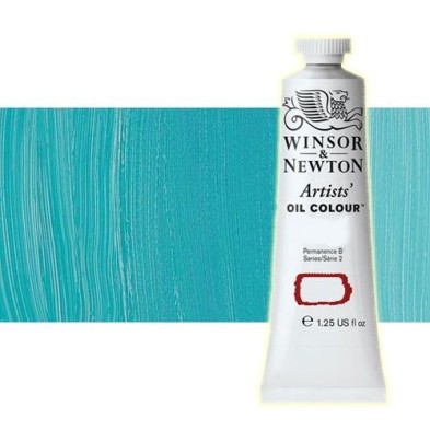 Materiais Belas Artes - Oleo Artstis Winsor & Newton, Turquesa Cobalto Claro, 37 ml. | totenart.com