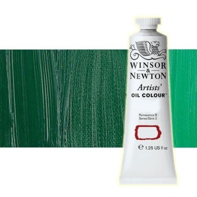 Materiais Belas Artes - Oleo Artstis Winsor & Newton, Verde Permanente Escuro, 37 ml. | totenart.com
