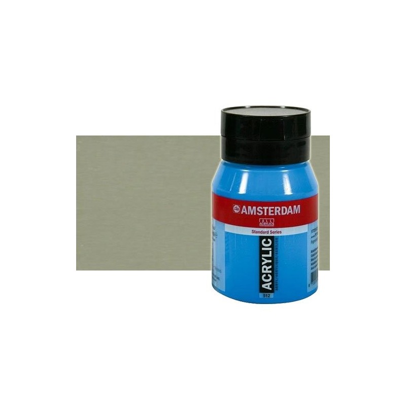 Materiais Belas Artes - Acrilico Amsterdam Prata 500 ml. | totenart.com