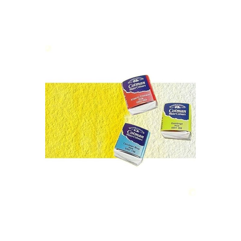Materiais Belas Artes - Aquarela W&N, 1/2 godet, Amarelo Limao | totenart.com