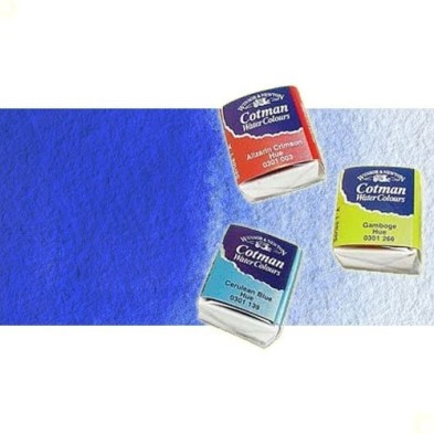 Materiais Belas Artes - Aquarela W&N, 1/2 godet, Azul de Cobalto | totenart.com