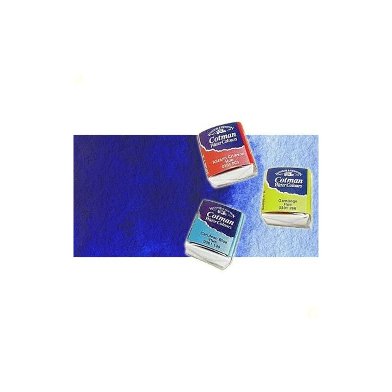 Materiais Belas Artes - Aquarela W&N, 1/2 godet, Azul Ultamarino | totenart.com