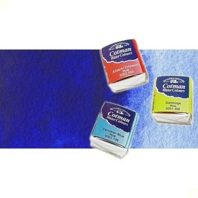 Materiais Belas Artes - Aquarela W&N, 1/2 godet, Azul Ultamarino | totenart.com