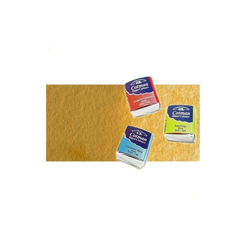 Materiais Belas Artes - Aquarela W&N, 1/2 godet, Ocre Amarelo | totenart.com