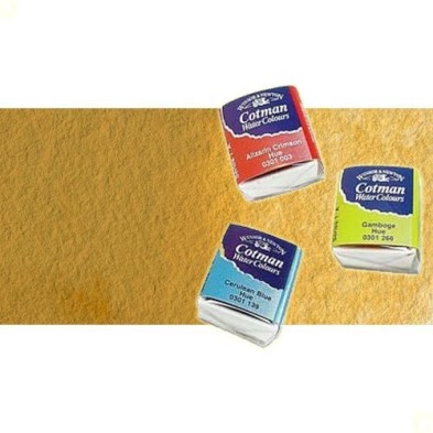 Materiais Belas Artes - Aquarela W&N, 1/2 godet, Ocre Amarelo | totenart.com