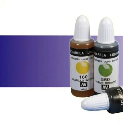 Materiais Belas Artes - Aquarela Liquida Vallejo, Azul Anil, 32 ml. | totenart.com