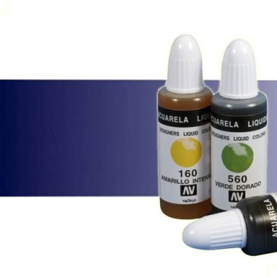 Materiais Belas Artes - Aquarela Liquida Vallejo, Azul Marinho, 32 ml. | totenart.com