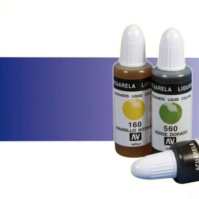 Materiais Belas Artes - Aquarela Liquida Vallejo, Azul Purpura, 32 ml. | totenart.com