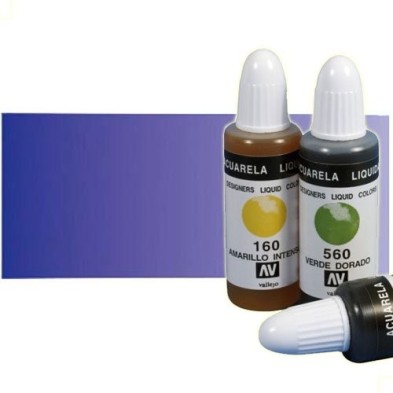 Materiais Belas Artes - Aquarela Liquida Vallejo, Azul Real, 32 ml. | totenart.com
