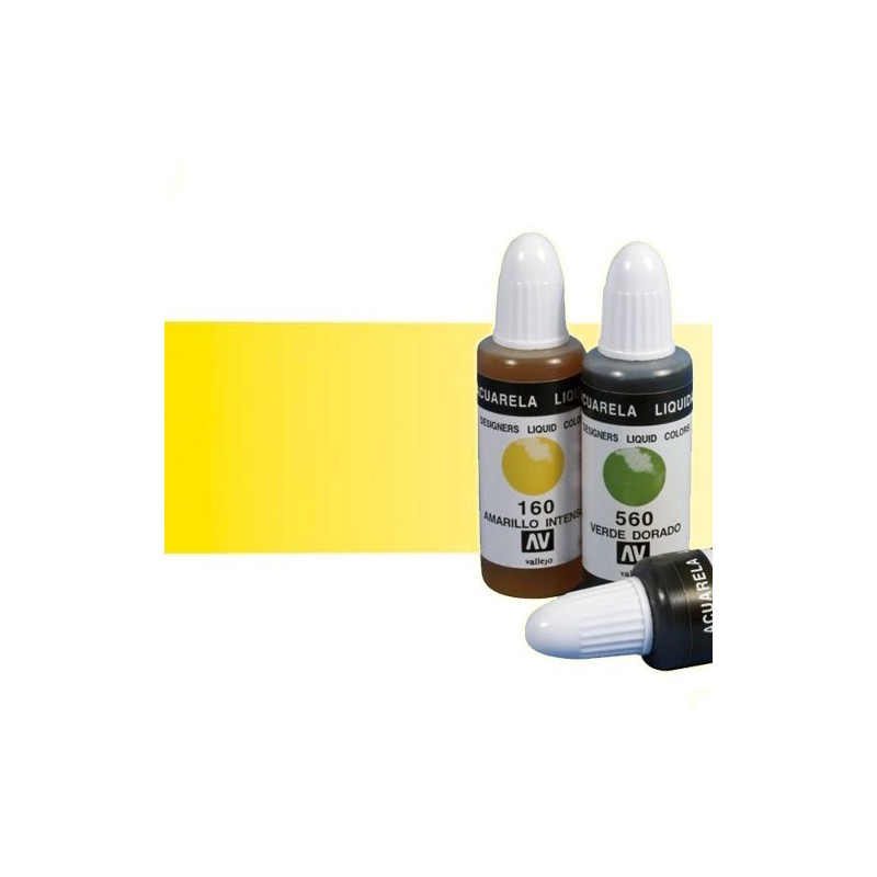 Materiais Belas Artes - Aquarela Liquida Vallejo, Amarelo Intenso Processo, 32 ml. | totenart.com