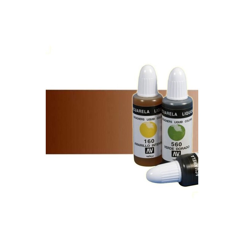 Materiais Belas Artes - Aquarela Liquida Vallejo, Marrom Chocolate, 32 ml. | totenart.com