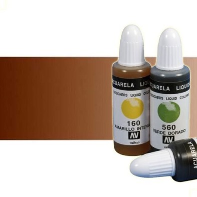 Materiais Belas Artes - Aquarela Liquida Vallejo, Marrom Chocolate, 32 ml. | totenart.com