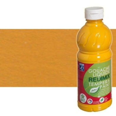 Gouache liquido Ocre Amarillo, Lefranc, 1000 ml.