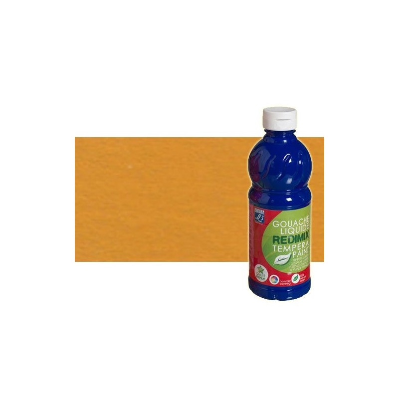 Gouache liquido Ocre Amarillo, Lefranc, 500 ml.