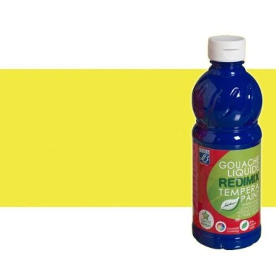 Gouache liquido Amarillo Fluor., Lefranc, 500 ml.