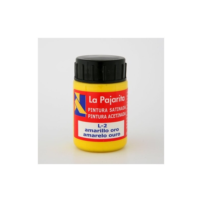 Gouache La Pajarita Amarelo Ouro L-02, 35 ml.