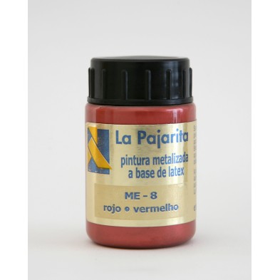 Materiais Belas Artes - Gouache La Pajarita Vermelho Metalizado ME-08, 35 ml. | totenart.com