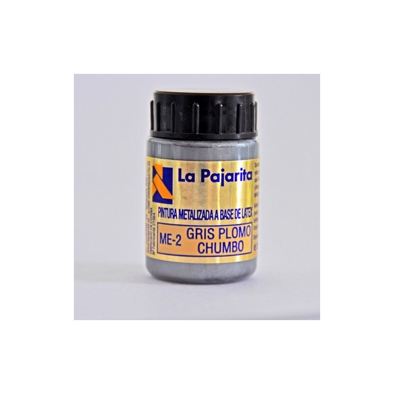 Materiais Belas Artes - Gouache La Pajarita Cinza Levar Metalizado ME-02, 35 ml. | totenart.com