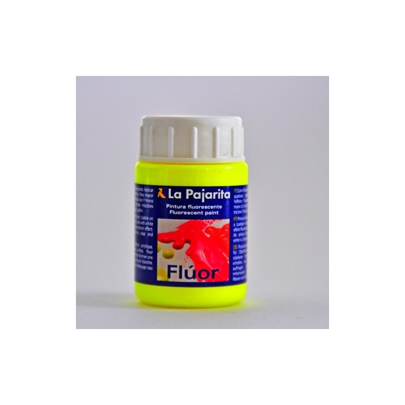 Materiais Belas Artes - Gouache La Pajarita Amarelo Canario Fluorescente F-01, 35 ml. | totenart.com