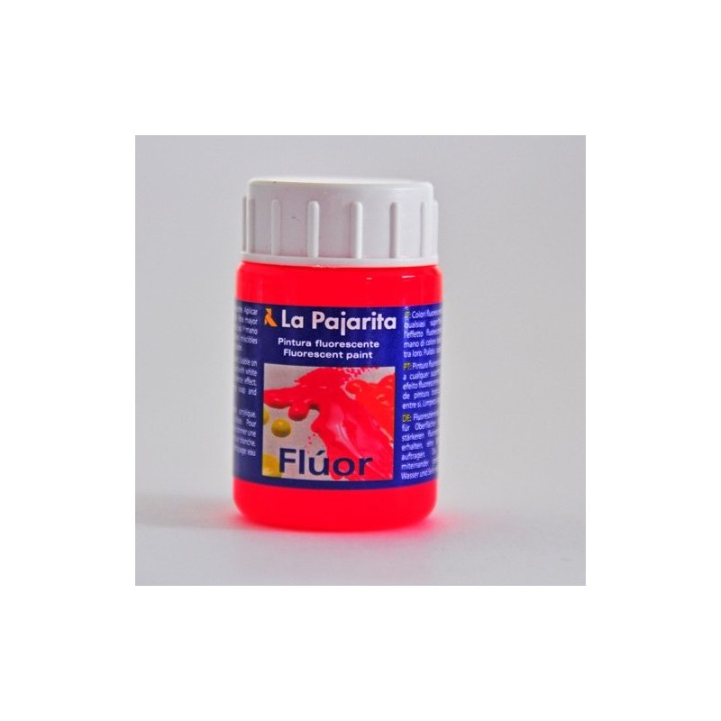 Materiais Belas Artes - Gouache La Pajarita Vermelho Papoila Fluorescente F-03, 35 ml. | totenart.com