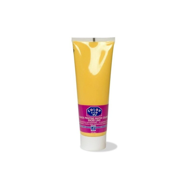 Materiais Belas Artes - Tinta Linogravura Amarelo, Tubo 250 ml. | totenart.com