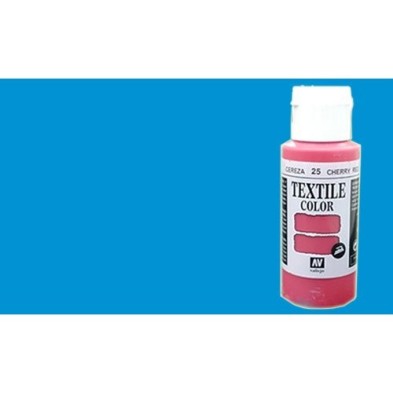 Textil Vallejo Azul Fluorescente, 60 ml.