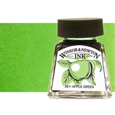 Tinta Desenho, Verde Maça, Winsor & Newton, 14 ml.