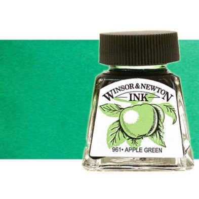 Tinta Desenho Verde Esmeralda, Winsor & Newton, 14 ml.