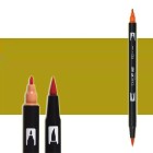Marcador Tombow Green Ochre dual brush pen