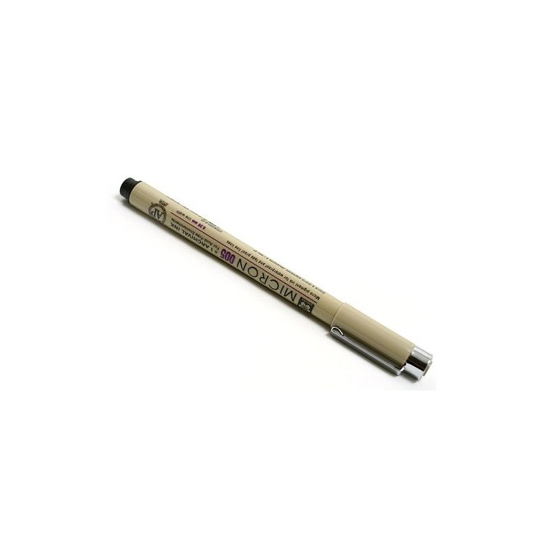 Materiais Belas Artes - Marcador preto Pigma Micron Sakura 005, 0.20 mm. | totenart.com