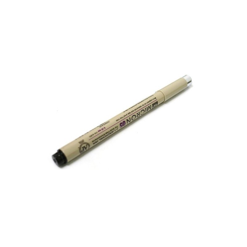 Materiais Belas Artes - Marcador preto Pigma Micron Sakura 05, 0.45 mm. | totenart.com