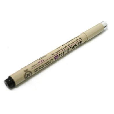 Materiais Belas Artes - Marcador preto Pigma Micron Sakura 05, 0.45 mm. | totenart.com