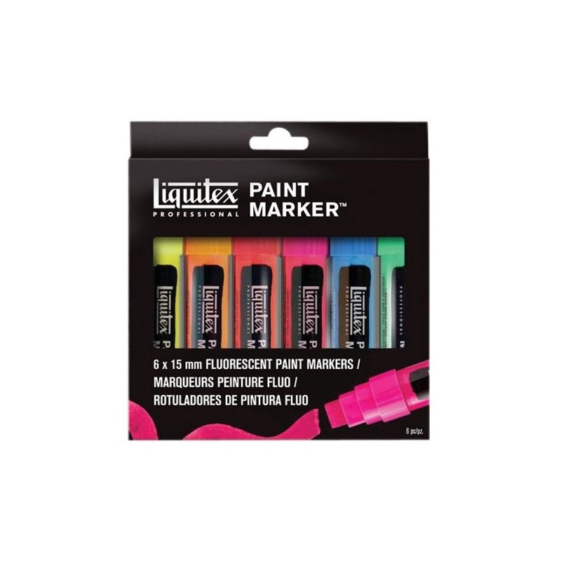 Materiais Belas Artes - Liquitex Paint Marker, set 6 uds 15 mm. | totenart.com