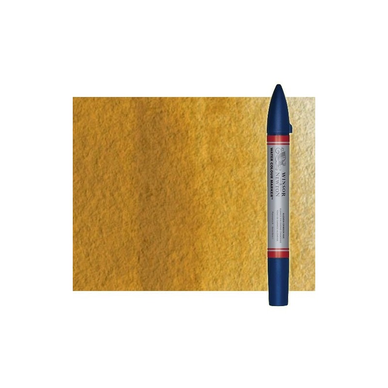 Materiais Belas Artes - Marcardor aquarela Ocre Amarelo Winsor & Newton doble ponta pinceis | totenart.com
