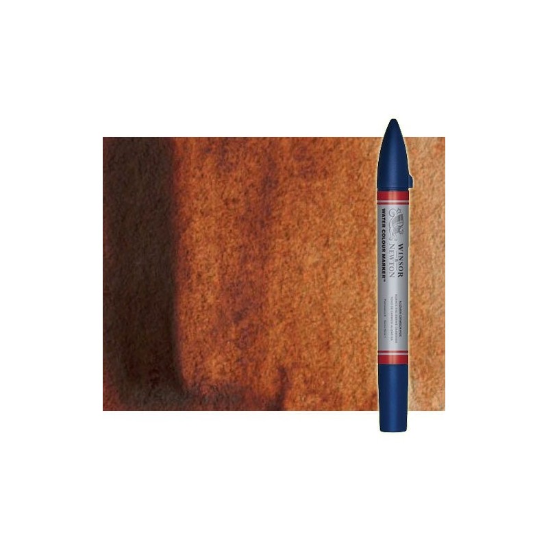 Materiais Belas Artes - Marcardor aquarela siena quemada Winsor & Newton doble ponta pinceis | totenart.com