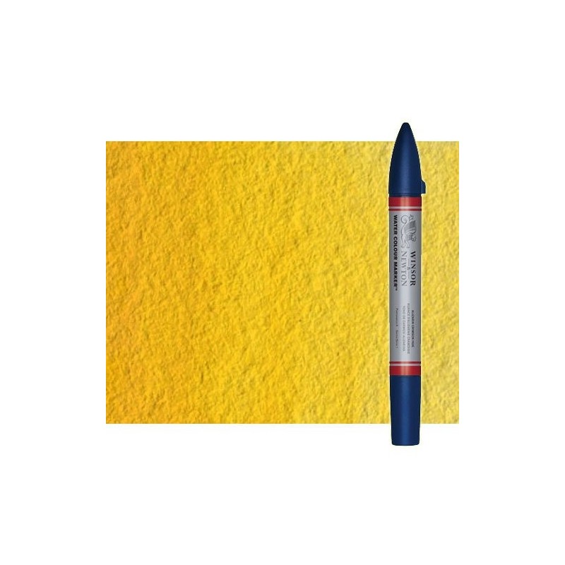 Materiais Belas Artes - Marcardor aquarela amarelo de cadmio tono Winsor & Newton doble ponta pinceis | totenart.com