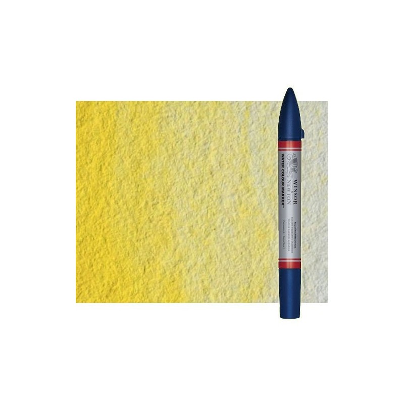 Materiais Belas Artes - Marcardor aquarela amarelo limao tono Winsor & Newton doble ponta pinceis | totenart.com