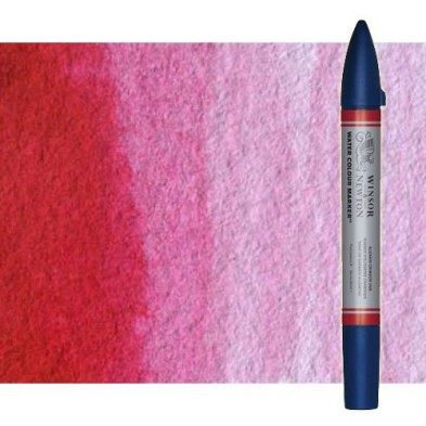 Materiais Belas Artes - Marcardor aquarela rosa permanente Winsor & Newton doble ponta pinceis | totenart.com