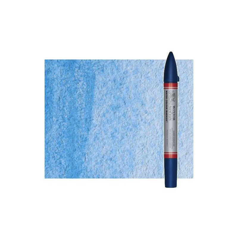Materiais Belas Artes - Marcardor aquarela azul claro Winsor & Newton doble ponta pinceis | totenart.com