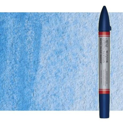 Materiais Belas Artes - Marcardor aquarela azul claro Winsor & Newton doble ponta pinceis | totenart.com