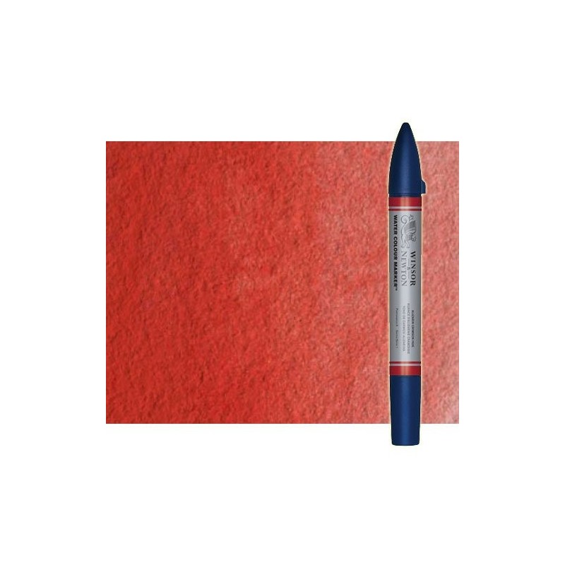 Materiais Belas Artes - Marcardor aquarela cadmio vermelho escuro tono Winsor & Newton doble ponta pinceis | totenart.com