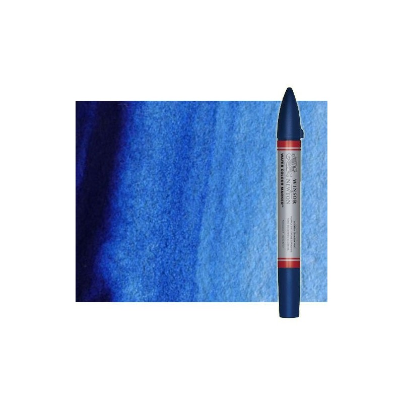 Materiais Belas Artes - Marcardor aquarela azul claro (verde) Winsor & Newton doble ponta pinceis | totenart.com